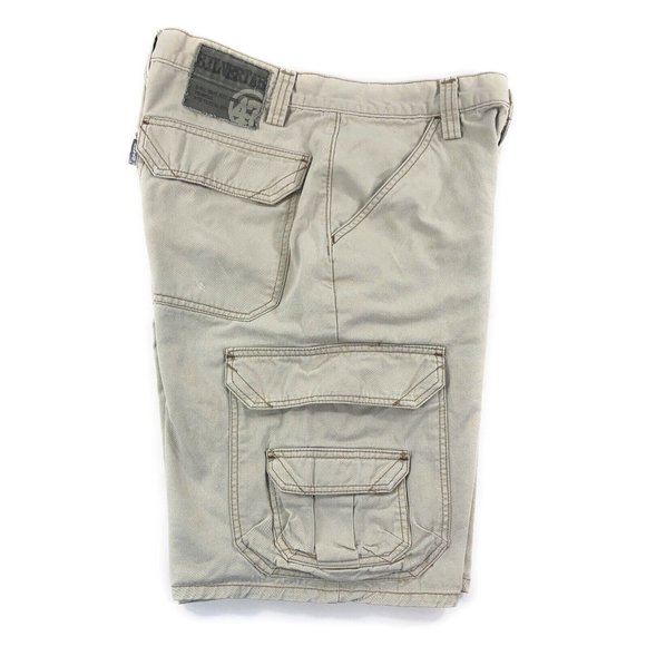 Vintage Levis SilverTab Cargo Shorts Mens 30 Khaki Heavy Duty Tactical Division - Picture 1 of 7